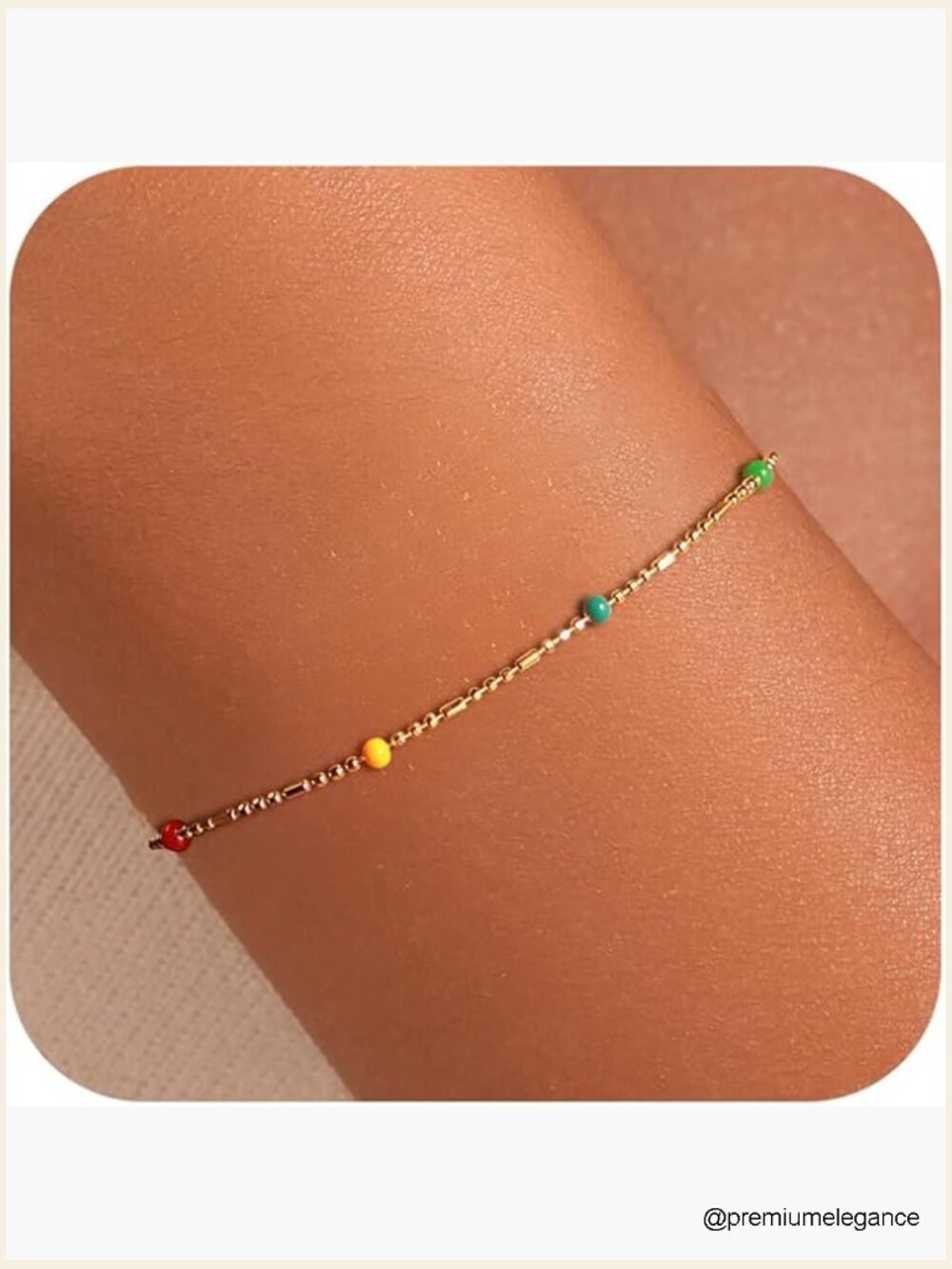 S925 Sterling Silver Beaded Chain Bracelet with Adjustable Extension